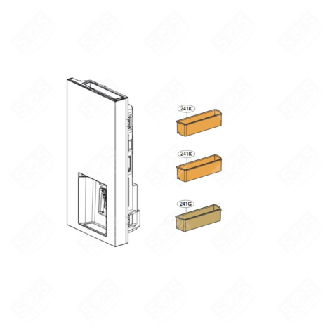 BALCONNET (REPÈRE 241G) FRIGO, RÉFRIGÉRATEUR, CONGÉLATEUR - AAP74271349
