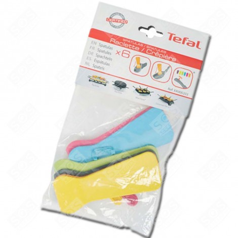 LOT DE 6 SPATULES RACLETTE, GRIL, WOK - XA900203
