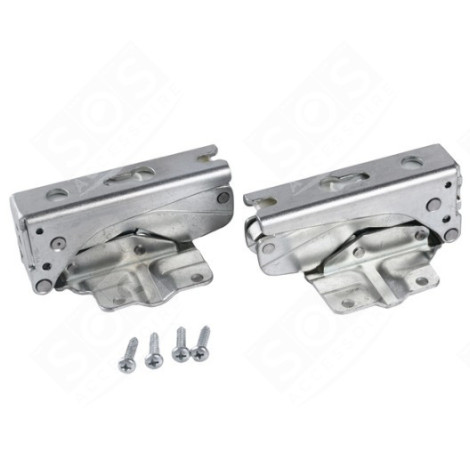 CHARNIÈRES DE PORTE (KIT COMPLET INFÉRIEUR ET SUPÉRIEUR 2 PCS) FRIGO, RÉFRIGÉRATEUR, CONGÉLATEUR - 00267190, 5433021