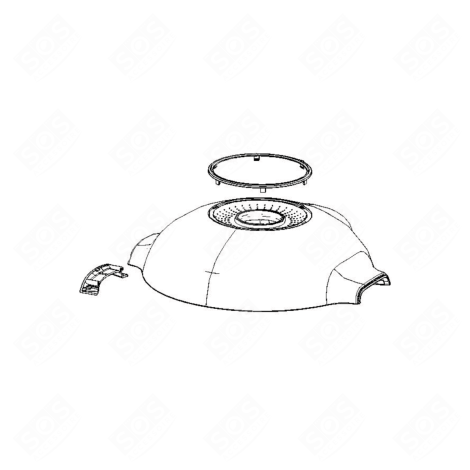 COUVERCLE SUPÉRIEUR CUISEUR VAPEUR - SS-204447, SS204447