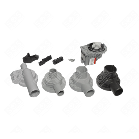 SET POMPE DE VIDANGE MAGNÉTIQUE 40W + 4 CORPS DE POMPE ET 3 SUPPORTS MACHINE À LAVER, LAVE-LINGE - 36640610215250
