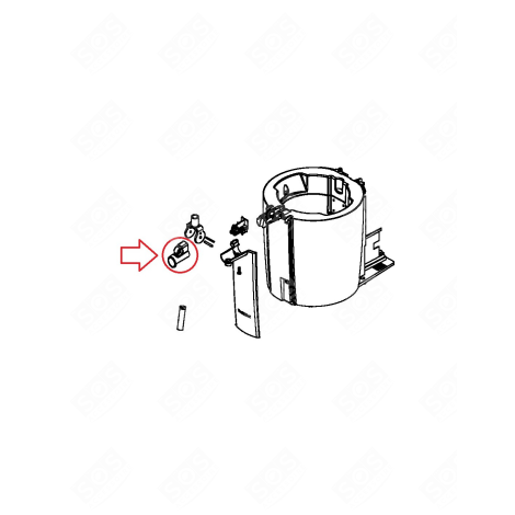 COUVERCLE ROBINET 45° POMPE, TIREUSE À BIÈRE - MS-620696