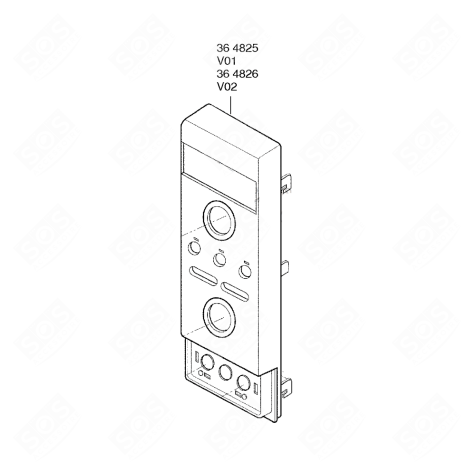 BANDEAU DE COMMANDE D'ORIGINE FOUR MICRO-ONDES - 00364825