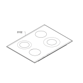 Dessus vitrocéramique d'origine