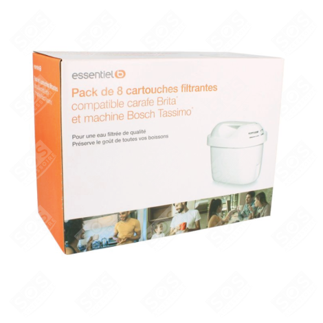 LOT DE 8 CARTOUCHES FILTRANTES EBCFM8 CAFETIÈRE, MACHINE À CAFÉ - 9009233942