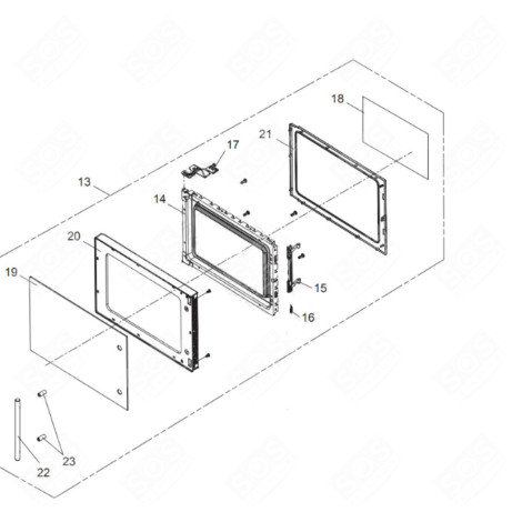 ENSEMBLE PORTE FOUR MICRO-ONDES - AS0059517