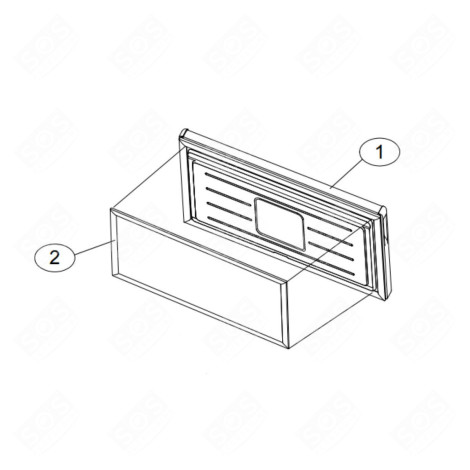 JOINT DE PORTE 0070209146A (REPÈRE 2) FRIGO, RÉFRIGÉRATEUR, CONGÉLATEUR - 49121052