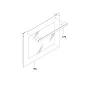 Vitre extérieure (repère 178)