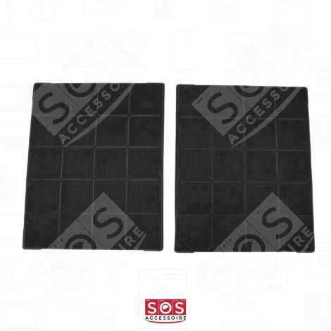 LOT DE 2 FILTRES CHARBON 235 X 192 X 15 MM AFFCAF16 AIRFORCE HOTTE - AIRFORCE AFFCAF16