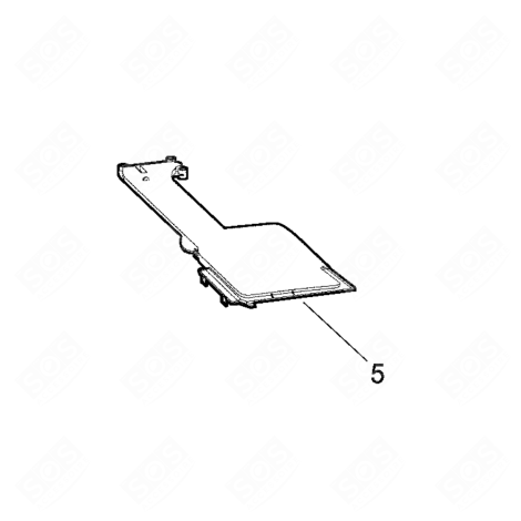 DISTRIBUTEUR ASSEMBLÉ D’ORIGINE INNEX 9 KG (REPÈRE 5) MACHINE À LAVER, LAVE-LINGE - C00772950, 488000772950