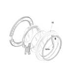 Encadrement du hublot (repère 60)