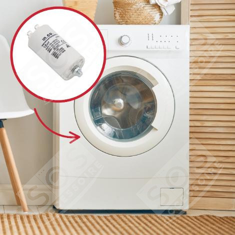 CONDENSATEUR 16MF 450V UNIVERSEL MACHINE À LAVER, LAVE-LINGE - 481281728957, C00074643