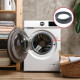 JOINT DE HUBLOT (MANCHETTE) AVEC RETOUR A LA CUVE TROU DE VIDANGE OUVERT - 2 TROUS OUVERT MACHINE À LAVER, LAVE-LINGE - MDS41955002, MDS64212801