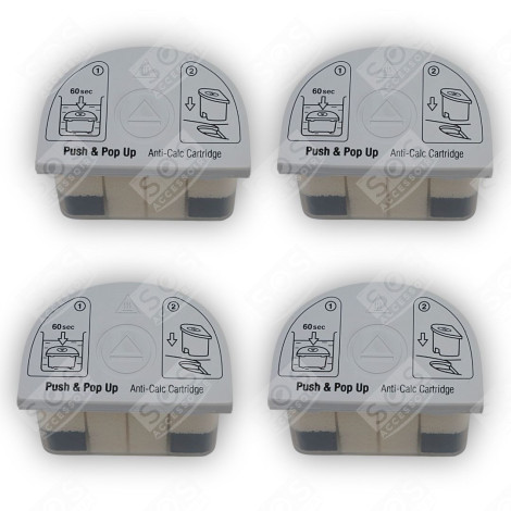 LOT DE QUATRE CARTOUCHES ANTI-CALCAIRE CENTRALE VAPEUR, FER À REPASSER - 9178005731, 9178020181