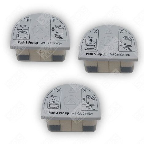 LOT DE TROIS CARTOUCHES ANTI-CALCAIRE CENTRALE VAPEUR, FER À REPASSER - 9178005731, 9178020181
