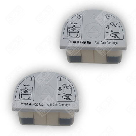 LOT DE DEUX CARTOUCHES ANTI-CALCAIRE CENTRALE VAPEUR, FER À REPASSER - 9178005731, 9178020181