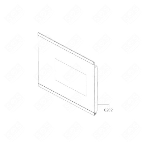 VITRE DE FAÇADE  FOUR MICRO-ONDES - 11058776