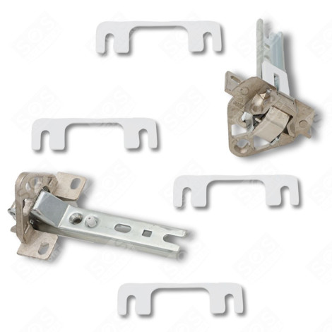 LOT DE 2 CHARNIÈRES FRIGO, RÉFRIGÉRATEUR, CONGÉLATEUR - 93X1336, 00268698