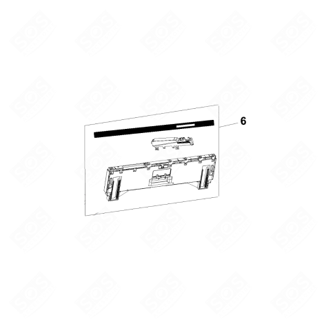 ASSEMBLAGE DE CONSOLE (REPÈRE 06) LAVE-VAISSELLE - C00517268, C00852516