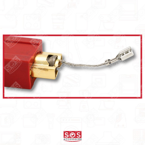 LOT DE 2 CHARBONS COMPATIBLE MACHINE À LAVER, LAVE-LINGE - 4297410, 4297414