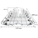 PANIER INFÉRIEUR 519 X 499 X 115 MM LAVE-VAISSELLE - 34420080, AS6011263