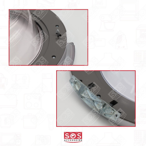 HUBLOT COMPLET COMPATIBLE (EN PLEXIGLAS) MACHINE À LAVER, LAVE-LINGE - 00704287, 00704288