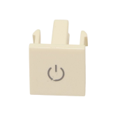 Bouton blanc marche arrêt