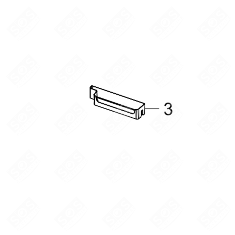 BALCONNET BOUTEILLES (REPÈRE 3) FRIGO, RÉFRIGÉRATEUR, CONGÉLATEUR - DA63-09330C