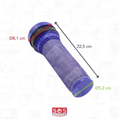 FILTRE AVANT MOTEUR COMPATIBLE ASPIRATEUR - 923413-01