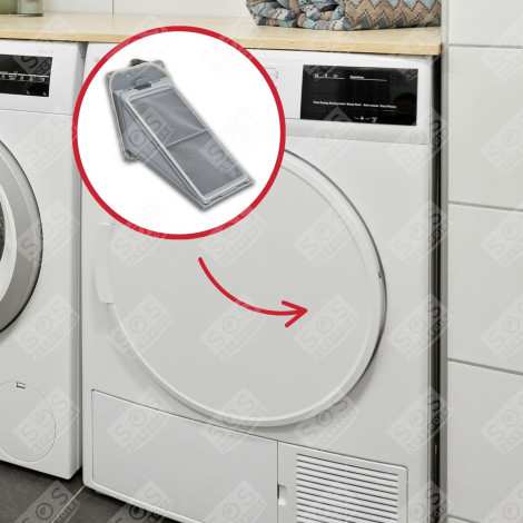 FILTRE À PELUCHES COMPLET SÈCHE-LINGE - 481010345281, 481010354756