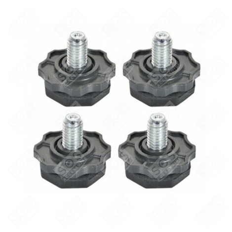 LOT DE 4 PIEDS MACHINE À LAVER, LAVE-LINGE - 2912700500, 2912701200