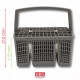 PANIER A COUVERTS 23*15*12/21CM LAVE-VAISSELLE - 11018806, 11057829