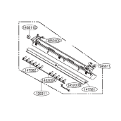 Grille de décharge (repère 135311)