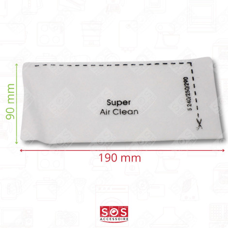 BOITE DE 4 SACS À POUSSIÈRE SYNTHÉTIQUE FJM COMPATIBLE ASPIRATEUR - 9917710