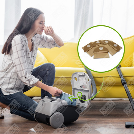 BOÎTE DE 5 SACS PAPIER ASPIRATEUR - 69043220, 6.904-322.0