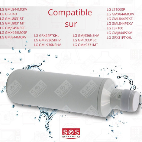 LOT DE 11 FILTRES À EAU SIDE BY SIDE FRIGO, RÉFRIGÉRATEUR, CONGÉLATEUR - AGF80300704, ADQ74793514