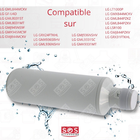 LOT DE 6 FILTRES À EAU SIDE BY SIDE FRIGO, RÉFRIGÉRATEUR, CONGÉLATEUR - AGF80300704, ADQ74793514