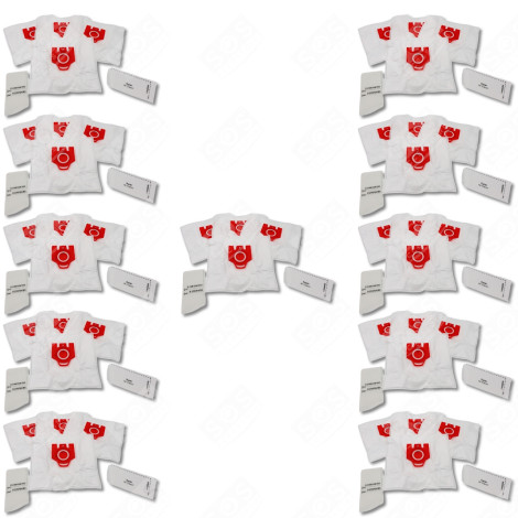 LOT DE 11 BOITES DE 4 SACS À POUSSIÈRE SYNTHÉTIQUE FJM COMPATIBLE ASPIRATEUR - 9917710