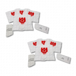 Lot de 2 boîtes de 4 sacs à poussière synthétiques FJM compatibles