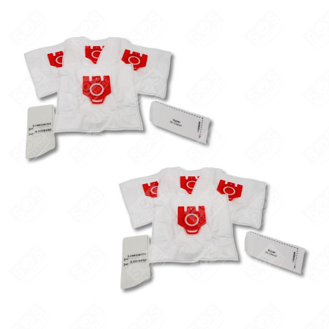 LOT DE 2 BOÎTES DE 4 SACS À POUSSIÈRE SYNTHÉTIQUES FJM COMPATIBLES ASPIRATEUR - 9917710