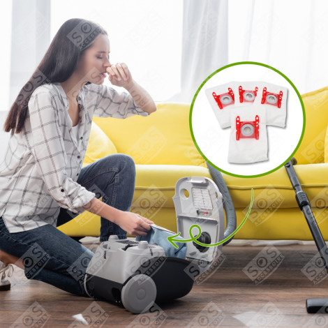 LOT DE 7 BOÎTES DE 4 SACS TYPE G 270 X 60 MM ASPIRATEUR - 00576334,17000940