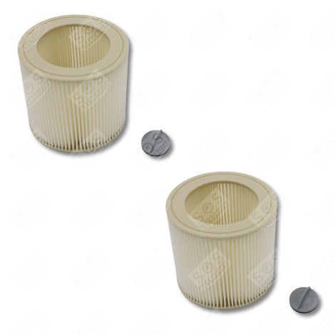 LOT DE 2 FILTRES CYLINDRIQUE ASPIRATEUR - 6.414-552.0, 64145520