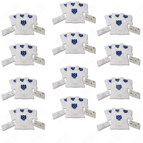 LOT DE 12 SACS À POUSSIÈRE GN COMPATIBLES X4 ET 2 FILTRES ASPIRATEUR - 12281680