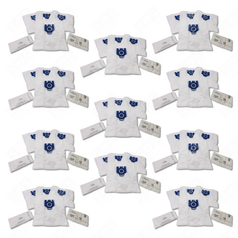 LOT DE 11 SACS À POUSSIÈRE GN COMPATIBLES X4 ET 2 FILTRES ASPIRATEUR - 12281680