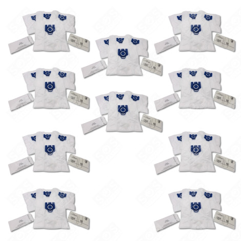 LOT DE 10 SACS À POUSSIÈRE GN COMPATIBLES X4 ET 2 FILTRES ASPIRATEUR - 12281680