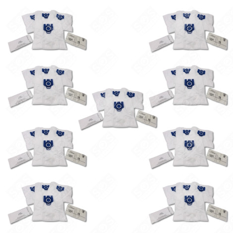 LOT DE 9 SACS À POUSSIÈRE GN COMPATIBLES X4 ET 2 FILTRES ASPIRATEUR - 12281680