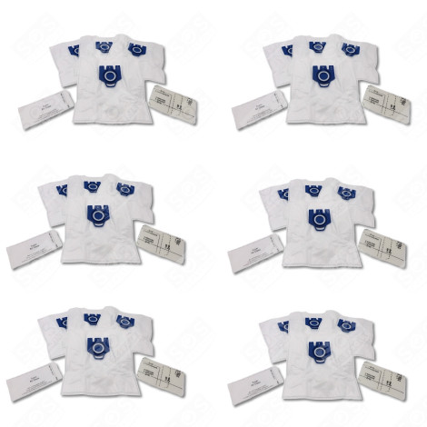 LOT DE 6 SACS À POUSSIÈRE GN COMPATIBLES X4 ET 2 FILTRES ASPIRATEUR - 12281680