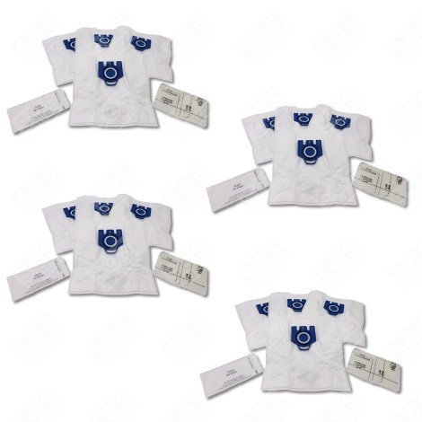 LOT DE 4 SACS À POUSSIÈRE GN COMPATIBLES X4 ET 2 FILTRES ASPIRATEUR - 12281680
