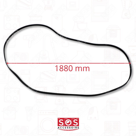 COURROIE CRANTÉÉ 5PJ 1880   COMPATIBLE SÈCHE-LINGE - 5689130, 11114230 