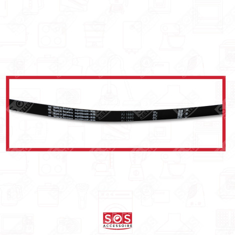 COURROIE CRANTÉÉ 5PJ 1880   COMPATIBLE SÈCHE-LINGE - 5689130, 11114230 
